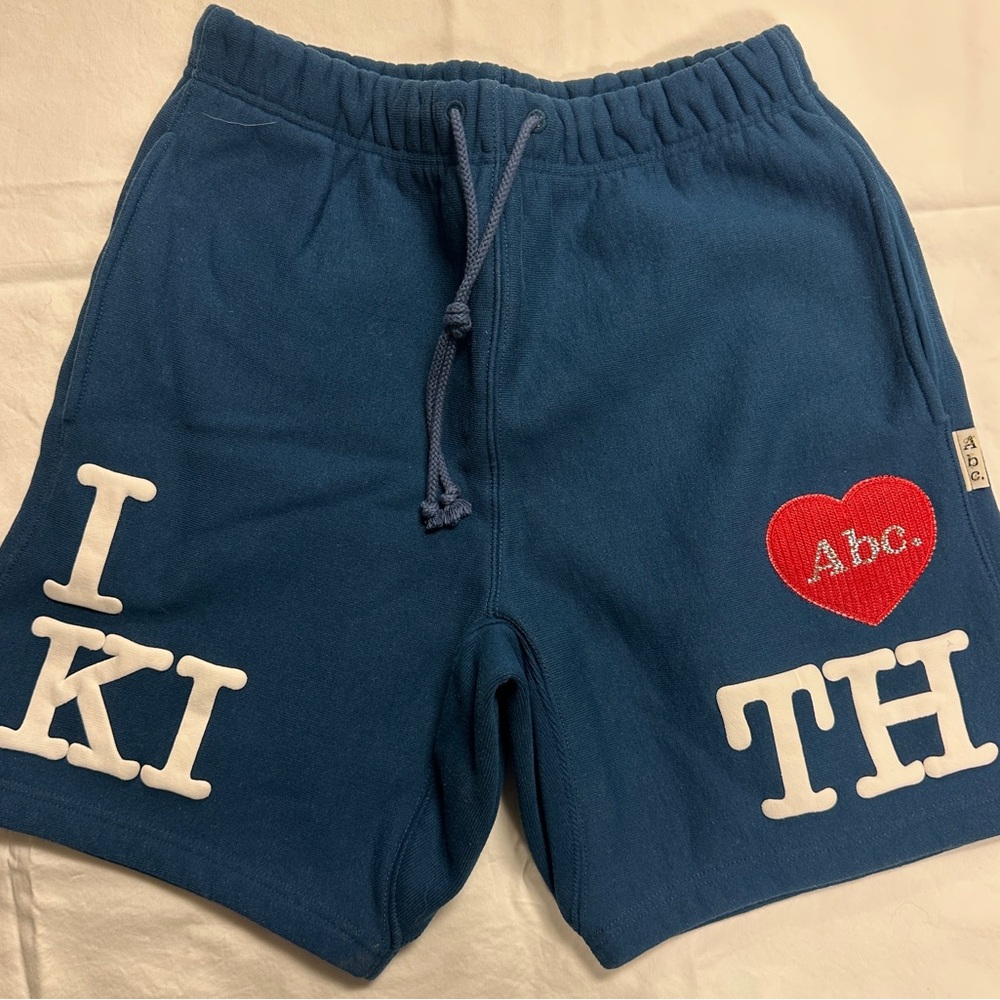 Kith Blue Men's Shorts with Red and White Accents